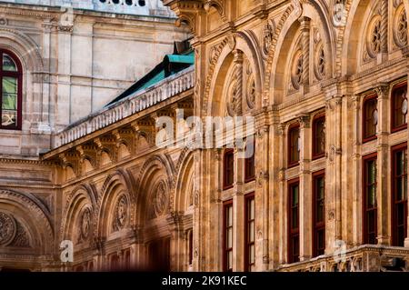 Renaissance Revival Vienna Opera House in Austria, Stock Photo