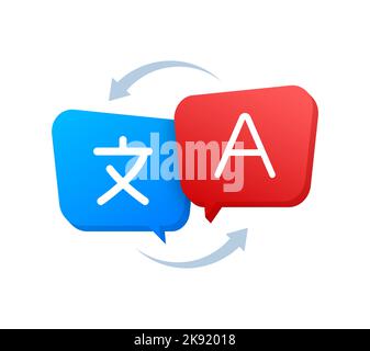Translation services concept icon. Foreign language interpretation idea ...