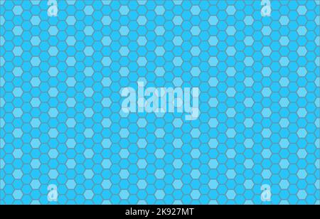 Abstract background with hexagonal geometrical blue and white background Stock Photo