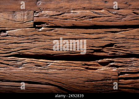 A dark colored real wood background Stock Photo