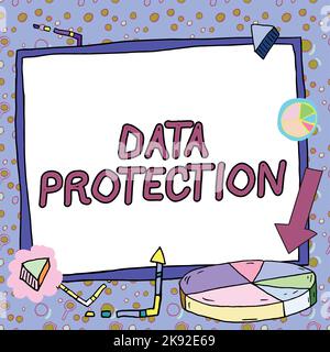 Inspiration showing sign Data Protection. Business idea safeguarding information away from a possible data breach Stock Photo