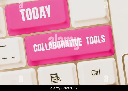 Handwriting text Collaborative Tools. Conceptual photo Determine the Strength Weakness of Competitive Market Solving Different Math Problems Stock Photo