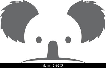 Koala logo icon design illustration vector Stock Vector