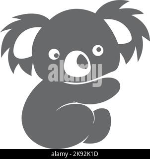Koala logo icon design illustration vector Stock Vector
