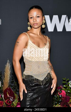 New York, USA. 25th Oct, 2022. Myha'la Herrold attends the 2022 WWD Honors at Cipriani South Street, New York, NY, October 25, 2022 (Photo by Anthony Behar/Sipa USA) Credit: Sipa USA/Alamy Live News Stock Photo