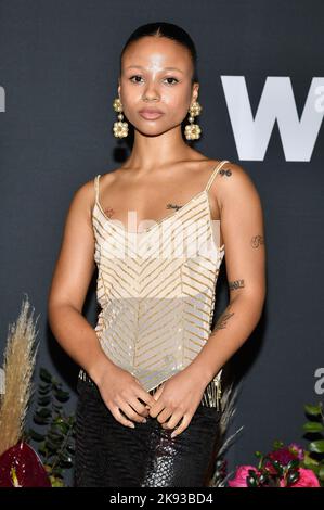 New York, USA. 25th Oct, 2022. Myha'la Herrold attends the 2022 WWD Honors at Cipriani South Street, New York, NY, October 25, 2022 (Photo by Anthony Behar/Sipa USA) Credit: Sipa USA/Alamy Live News Stock Photo