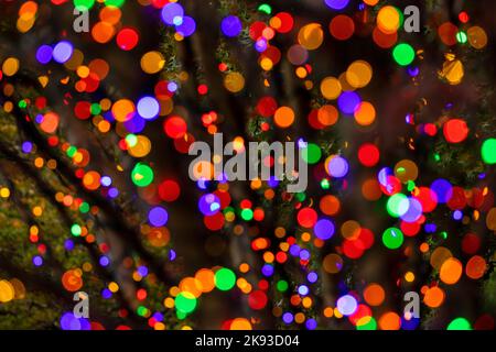 Abstract Light Pattern Background - Asheville, North Carolina, USA Stock Photo