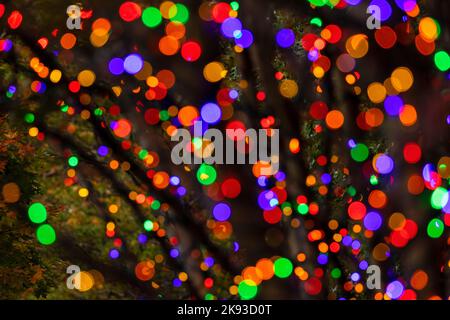 Abstract Light Pattern Background - Asheville, North Carolina, USA Stock Photo