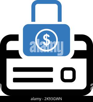 Card lock number icon Stock Vector