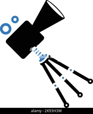 Camera old retro icon Stock Vector