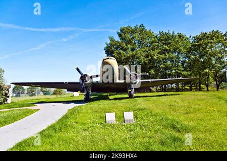 FRANKFURT, GERMANY - JUNE 6: visit of the museum of the Luftbruecke at June 6,2010 in Frankfurt, Germany. The memorial was inaugurated in 1985 and is Stock Photo