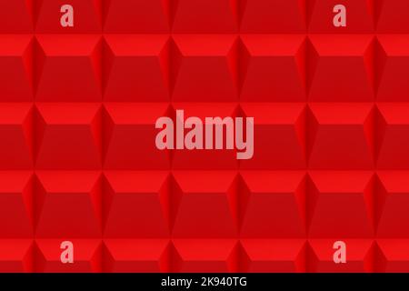 Red acoustic sound proof soft foam seamless texture Stock Vector