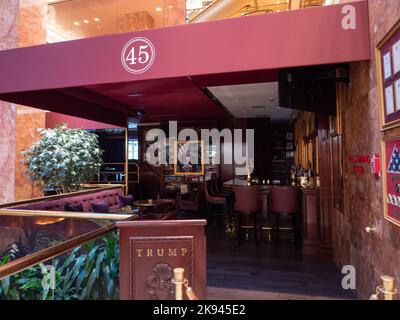 The 45 bar at Trump Tower in New York City. Photo by Francis Specker ...