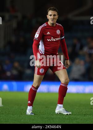 Peterborough, UK. 25th Oct, 2022. Sean McConville (AS) at the Peterborough United v Accrington Stanley EFL League One match, at the Weston Homes Stadium, Peterborough, Cambridgeshire. Credit: Paul Marriott/Alamy Live News Stock Photo