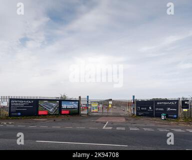 Britishvolt site at North Blyth, Northumberland, UK. Stock Photo