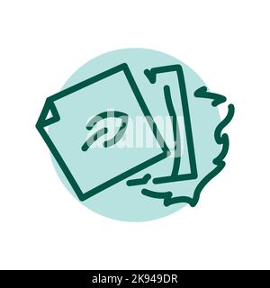 Eco materials olor line icon. Pictogram for web page Stock Vector