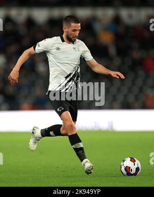 Derby County's Conor Hourihane during the Sky Bet League One match at Pride Park Stadium, Derby. Picture date: Tuesday October 25, 2022. Stock Photo