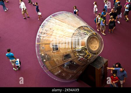 WASH DC - July 10: National Air and Space museum in Washington was established in 1946 and holds the largest collection of historic aircraft and space Stock Photo