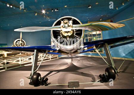 WASH DC - July 10: National Air and Space museum in Washington was established in 1946 and holds the largest collection of historic aircraft and space Stock Photo