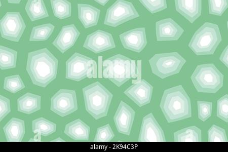 Abstract modern turtle shell seamless pattern. Animals trendy background. Grren decorative vector illustration for print, fabric, textile. Modern Stock Vector