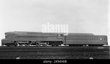 Pennsylvania Railroad, PRR T1 6110. One of two prototypes of locomotive ...