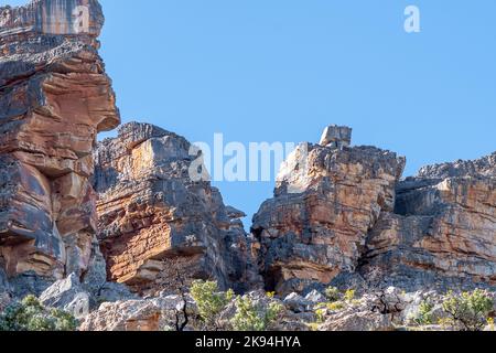 The Wolfberg Cracks at Sanddrif in the Western Cape Cederberg Stock Photo