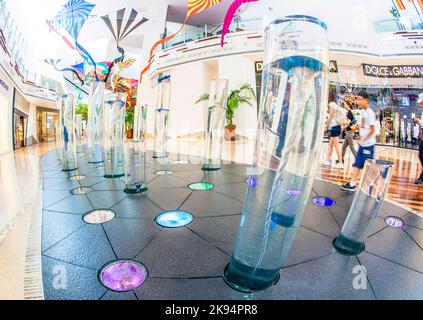 Las Vegas, USA - June 15, 2012:  Crystals Mall  in Las Vegas. In October, 2009, Crystals became the largest retail district to receive LEED+ Gold Core
