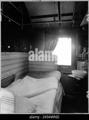 Interior of 1st class sleeping compartment. State Railways, SJ AO1C. Stock Photo