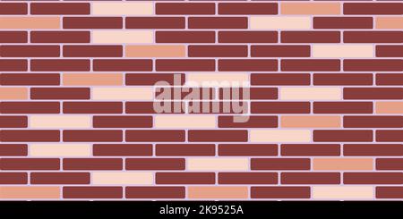 A colorful brick wall pattern background Stock Vector