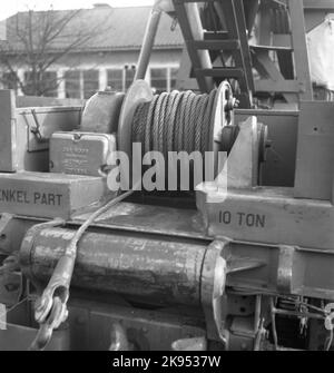 State Railways, SJ tow truck. Rear drawing device. Stock Photo