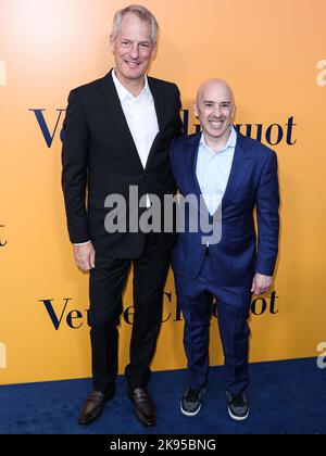 Maggie Gyllenhaal and President & CEO of Louis Vuitton North America Daniel  Lalonde Louis Vuitton 2010 Cruise Collection launch Stock Photo - Alamy