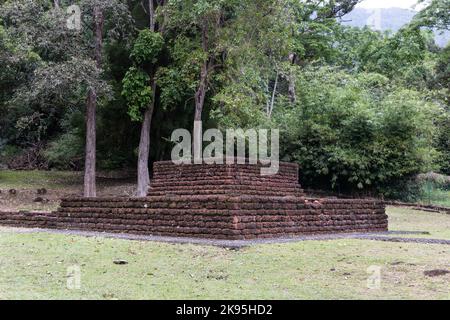 Lembah Bujang is popular archeological museum in Merbok Kedah Malaysia with Hindu and Buddhism influence Stock Photo