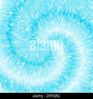 A blue-colored fractal hypnotic swirl background Stock Vector