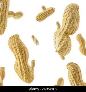 Seamless pattern of Peanuts isolated on white background Stock Photo