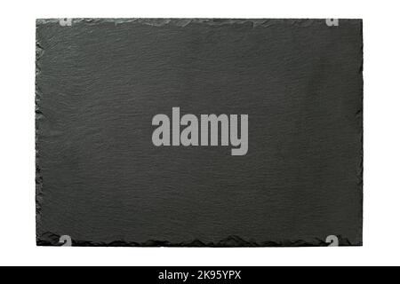 Slate serving platter texture backdrop background empty without anything on Stock Photo