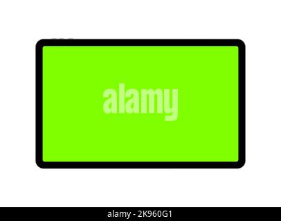 Video conference user interface on tablet. Video call window overlay. Chromakey window Stock Vector