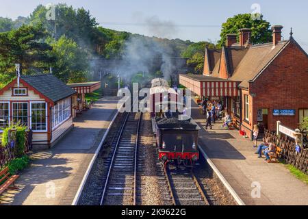 North Norfolk Railway, UK. Weybourne Station. Wisbech and Upwell ...