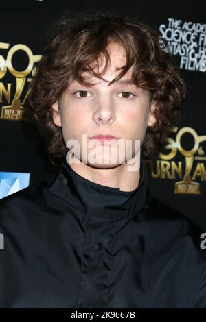 LOS ANGELES - OCT 25:  Mason Thames at the 50th Saturn Awards - Arrivals at Marriott Convention Center on October 25, 2022 in Burbank, CA Stock Photo