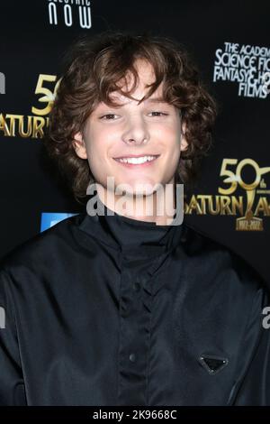 LOS ANGELES - OCT 25:  Mason Thames at the 50th Saturn Awards - Arrivals at Marriott Convention Center on October 25, 2022 in Burbank, CA Stock Photo