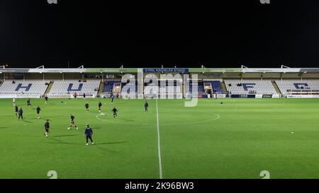 A general view of the Cyril Knowles Stand before the Sky Bet League 2 match between Hartlepool United and Salford City at Victoria Park, Hartlepool on Tuesday 25th October 2022. (Credit: Mark Fletcher | MI News) Credit: MI News & Sport /Alamy Live News Stock Photo