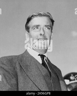 Anthony Eden, Robert Anthony Eden, 1st Earl of Avon,  (1897 – 1977) British Conservative Party politician who served as Prime Minister of the United Kingdom from 1955 until his resignation in 1957. Stock Photo