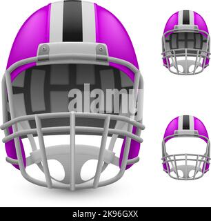 Premium AI Image  Set of american football helmets isolated on white  background Design element for logo label emble