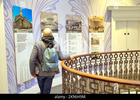 Glasgow museum of modern or GOMA  interior building owned by slave trade William Cunninghame ,a wealthy merchant known as a ‘tobacco lord’. Stock Photo