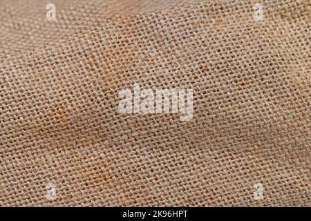 Burlap fabric in a close-up Stock Photo