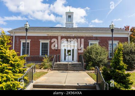 BREVARD, NORTH CAROLINA, USA-9 OCTOBER 2022: Transylvania County Administration building, in downtown. Stock Photo