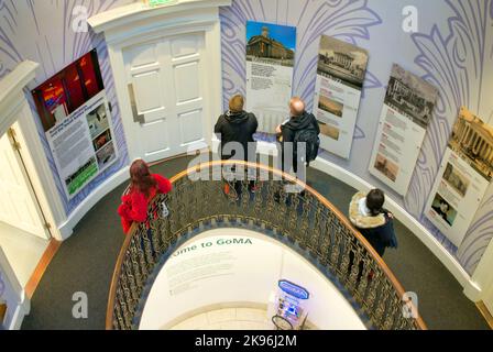 Glasgow museum of modern or GOMA  interior building owned by slave trade William Cunninghame,a wealthy merchant known as a ‘tobacco lord’. Stock Photo