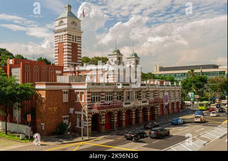 The Hill Street Central Fire Station, Singapore Stock Photo