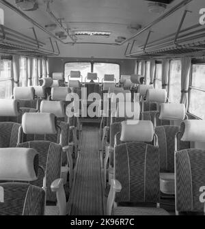 The State Railways, SJ Tourist and Country Road buses. Combined line and tourist bus. SJ Bus number 1635. Delivered in May 1950. Stock Photo
