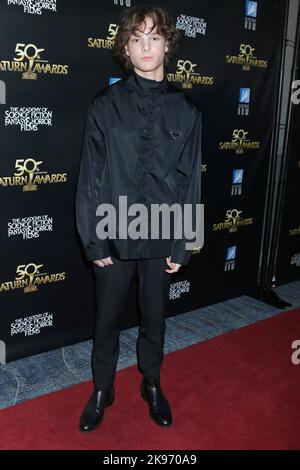 LOS ANGELES - OCT 25:  Mason Thames at the 50th Saturn Awards - Arrivals at Marriott Convention Center on October 25, 2022 in Burbank, CA (Photo by Katrina Jordan/Sipa USA) Stock Photo