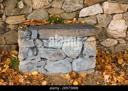 Stone Staircase assembled from stones Stock Photo